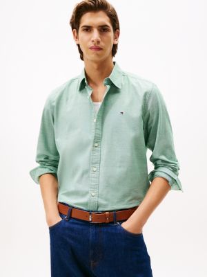 Regular Fit Stretch Oxford Shirt, Nouveau Green