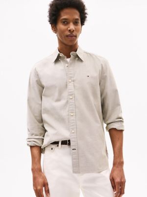 Regular Fit Stretch Oxford Shirt, Uniform Olive