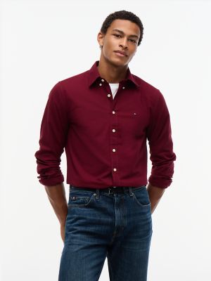 Regular Fit Oxford Shirt, Burgundy