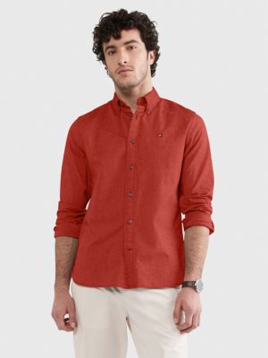 Regular Fit Oxford Shirt, Cinnabar Red