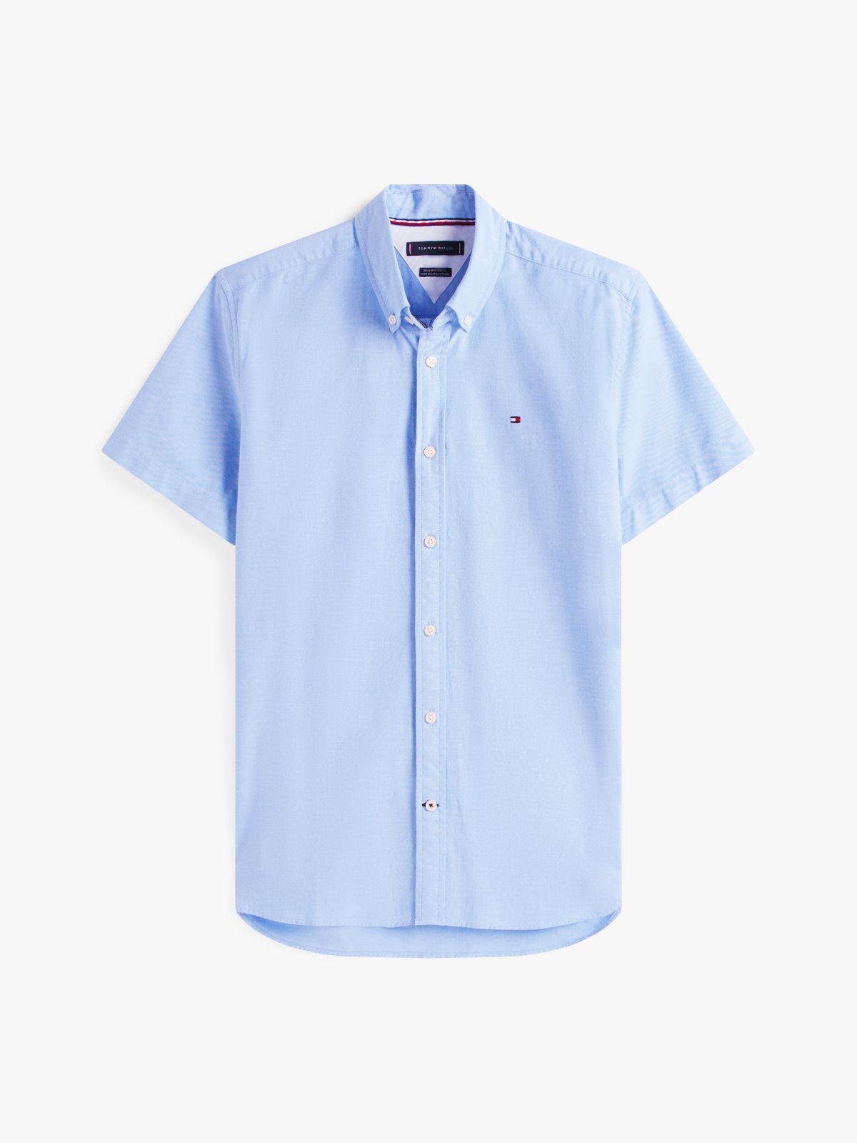 Regular Fit Short-Sleeve Oxford Shirt — Provence