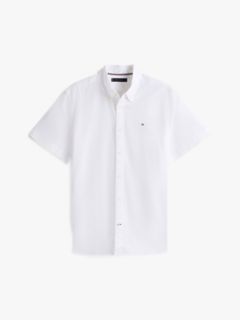 Regular Fit Short-Sleeve Oxford Shirt — Optic White 5