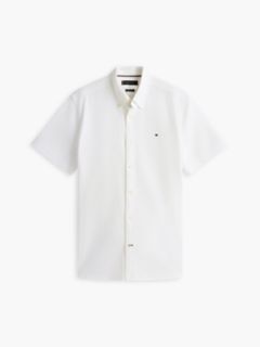 Regular Fit Short-Sleeve Oxford Shirt — Optic White 6