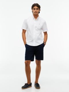 Regular Fit Short-Sleeve Oxford Shirt — Optic White 2