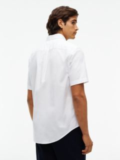 Regular Fit Short-Sleeve Oxford Shirt — Optic White 4