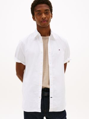 Regular Fit Stretch Oxford Shirt, Optic White