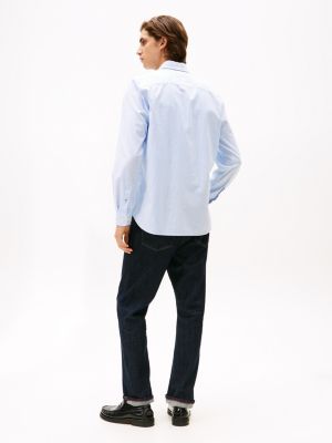 Regular Fit Stripe Stretch Oxford Shirt | Tommy Hilfiger