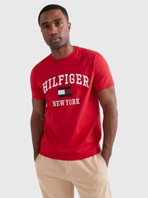 Hilfiger Flag Logo T-Shirt, Primary Red
