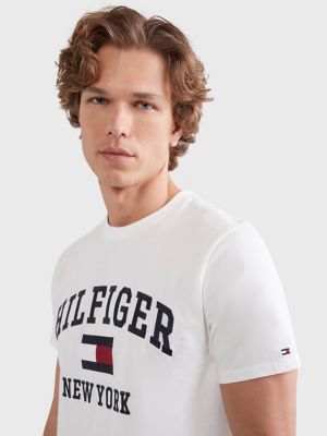 white tommy hilfiger t shirt