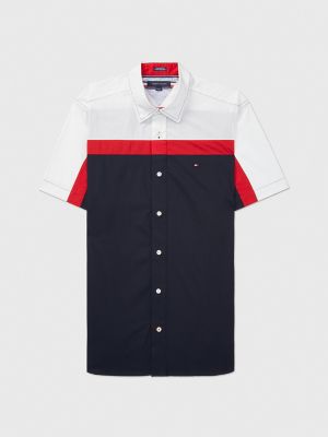 Tommy color deals block shirt