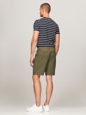 Straight Fit Twill 9" Chino Short, Army Green