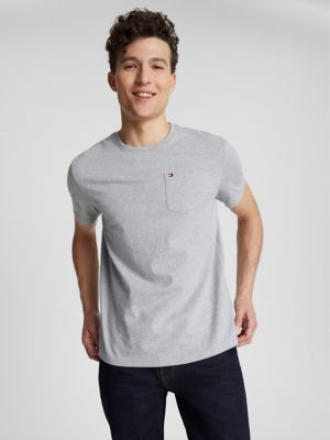 Grey | Men\'s | USA T-Shirts Hilfiger Tommy