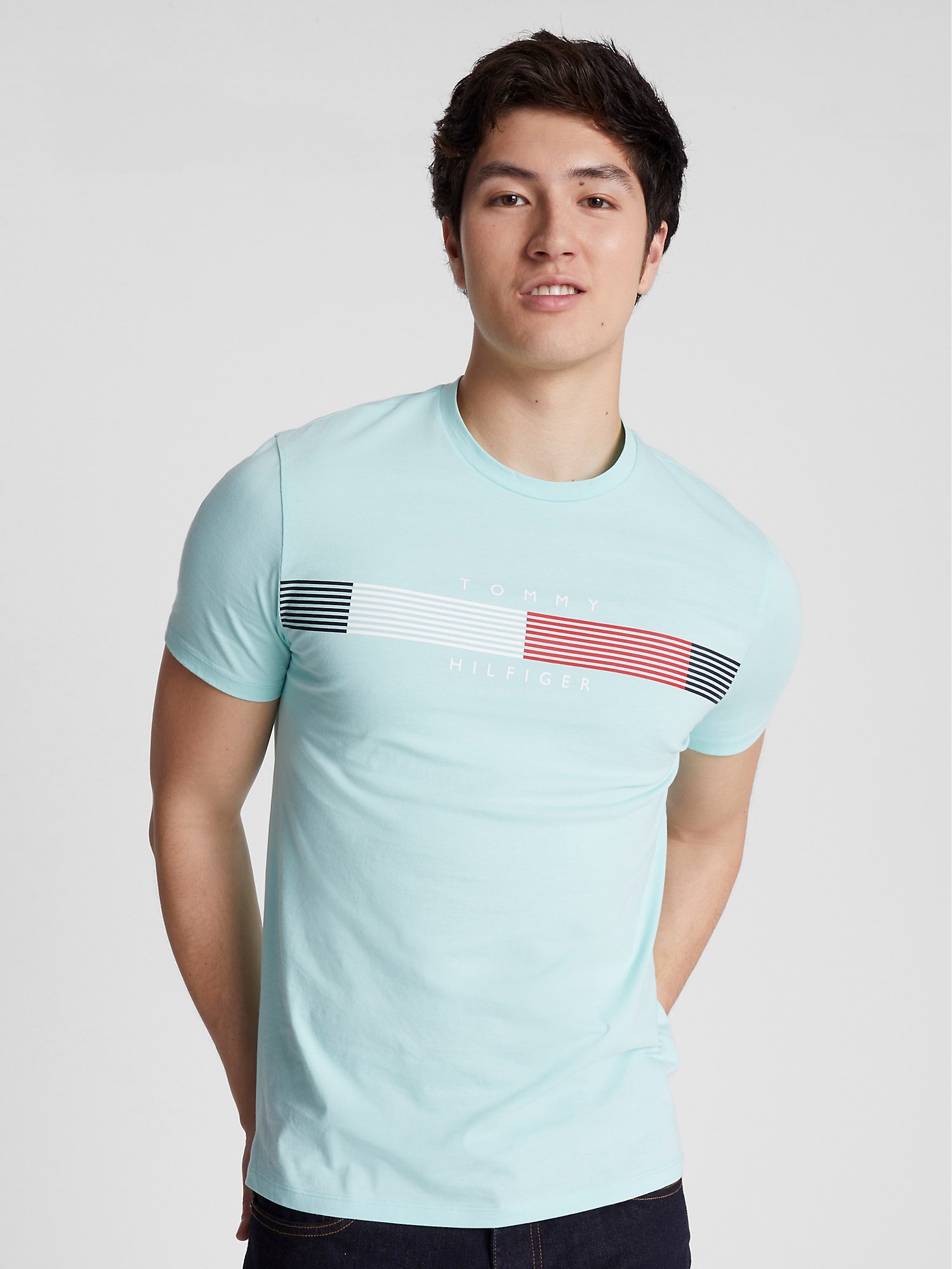 Tommy Flag Stripe T-Shirt | USA
