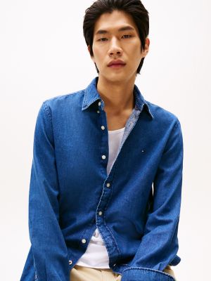[ ] Regular Fit Denim Shirt ★大人気★ bmm64457_indigo_xl?pdp.template