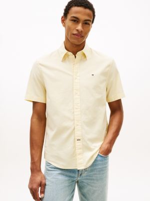 Regular Fit Stretch Oxford Shirt, Citronella