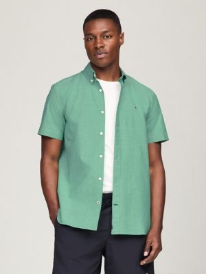 Regular Fit Gingham Short-Sleeve Shirt | Tommy Hilfiger USA