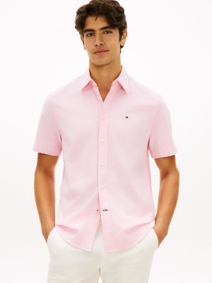 Regular Fit Stretch Oxford Shirt, Fresh Pink