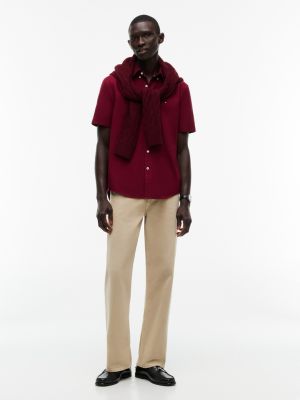 Мужские рубашки Tommy Hilfiger Regular Fit Short-Sleeve Oxford Shirt — фото 2