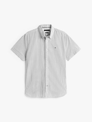 Мужские рубашки Tommy Hilfiger Regular Fit Stretch Stripe Oxford Shirt — фото 5