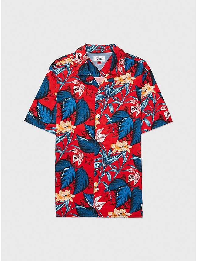 Tropical print Slim Fit Hawaiian Shirt for Men Made in Hawaii