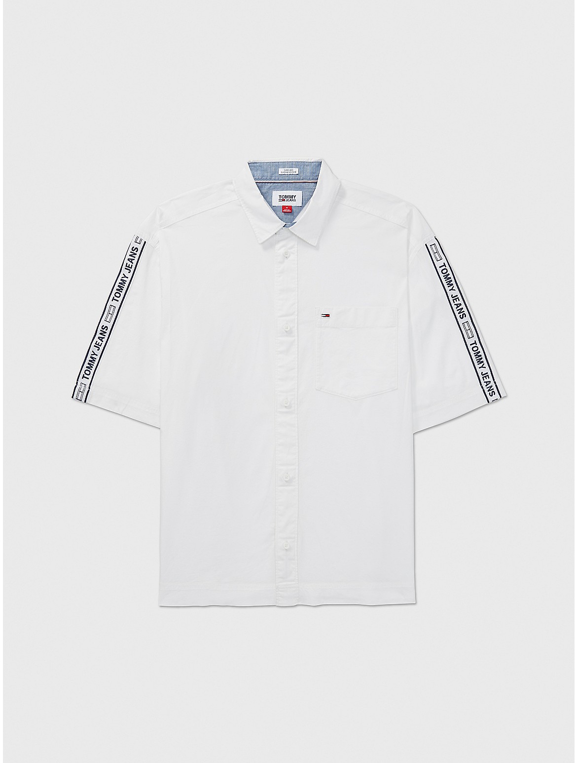 Tommy Hilfiger Men's Relaxed Fit Contrast Tape Shirt