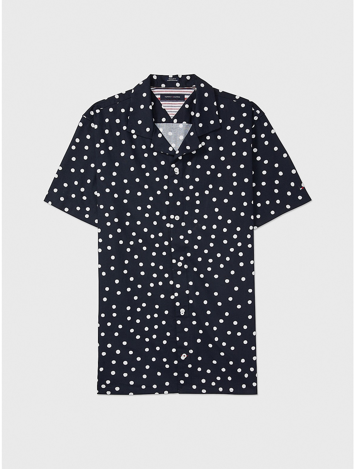 Tommy Hilfiger Men's Regular Fit Chambray Dot Shirt
