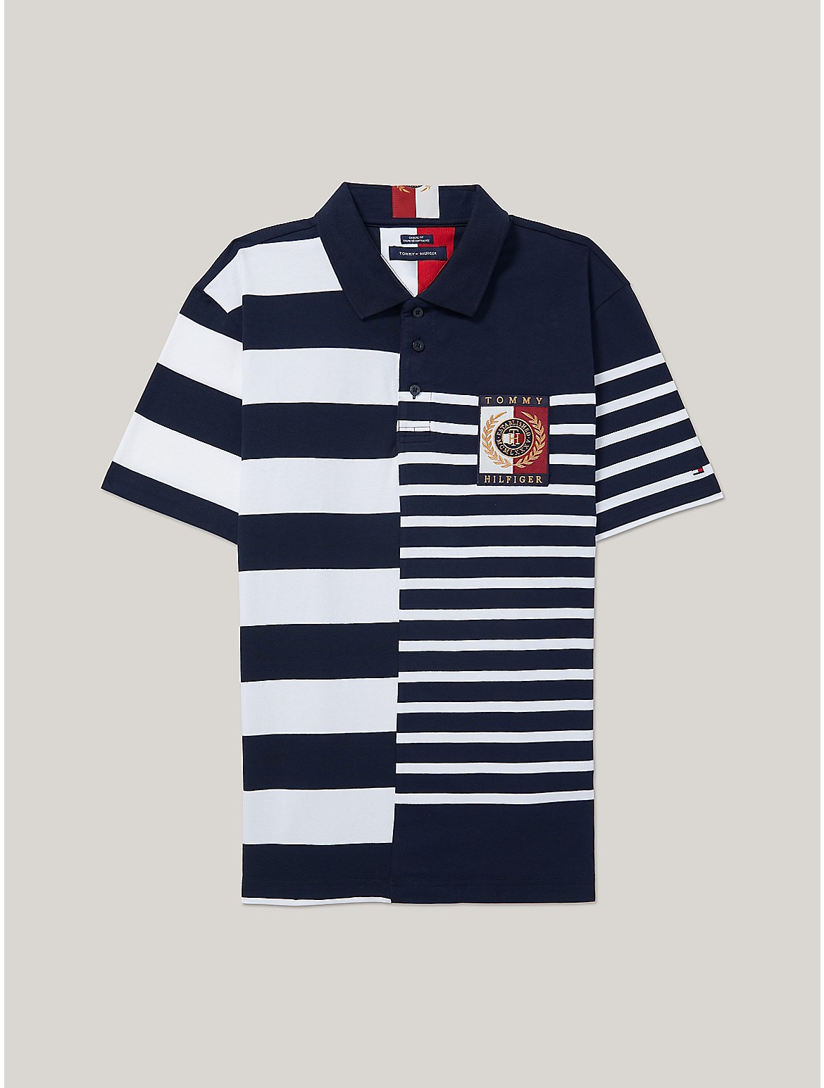 Tommy Hilfiger Men's Regular Fit Mixed Stripe Polo