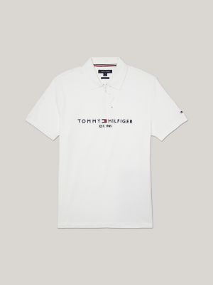 Regular Fit Logo Polo, Fresh White