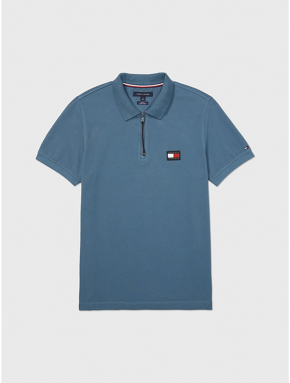 Tommy Hilfiger Slim Fit Pop Collar Polo In Normandy Blue