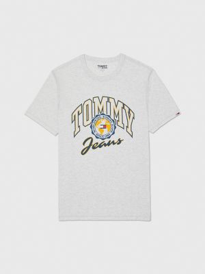 Tommy Jeans Unisex USA graphic logo t-shirt in white