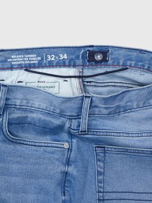 Tommy Hilfiger Men's Adaptive Relaxed Straight Fit Jean with Magnetic Fly  Closure, Medium WASH, 31 at  Men's Clothing store