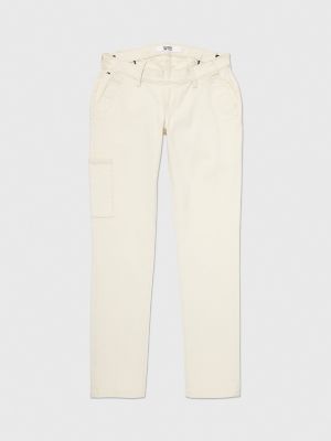Seated Fit Slim Fit Jean, Ecru