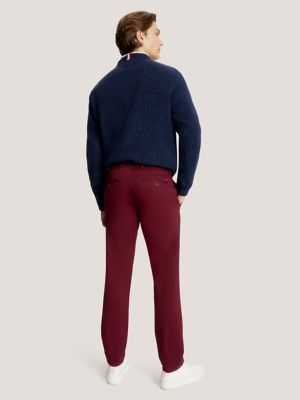Slim Fit THFlex Tommy Chino, Deep Rouge
