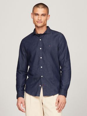 Tommy Hilfiger Mens Shirts Near Me White - Tommy Hilfiger India