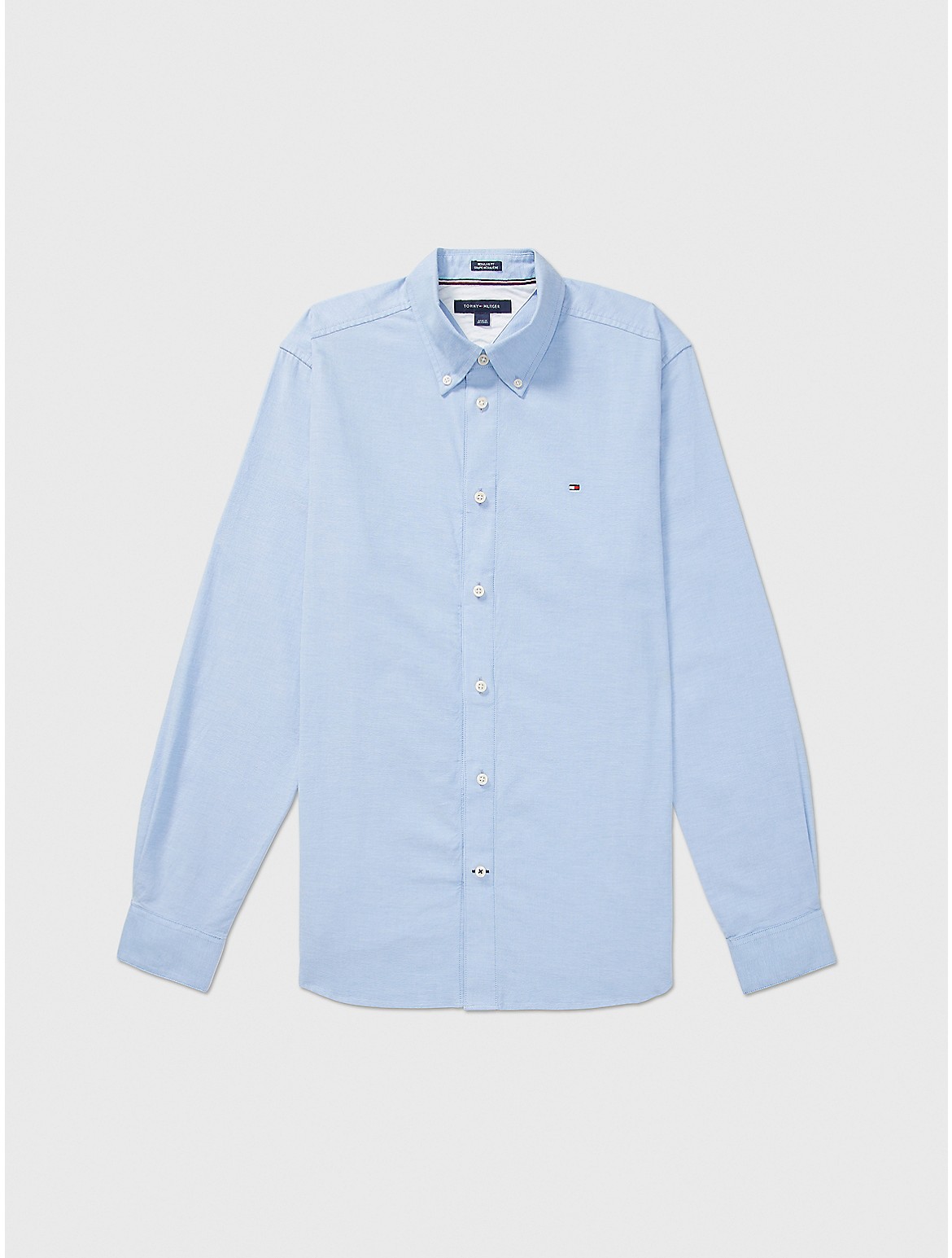 Tommy Hilfiger Regular Fit Stretch Oxford Shirt In Provence