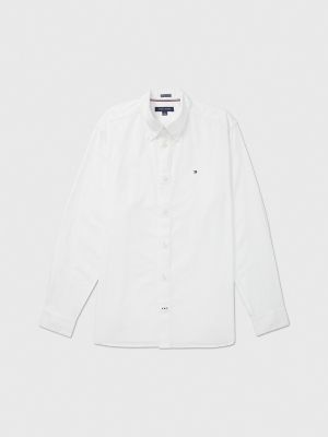 Regular Fit Stretch Oxford Shirt, Optic White