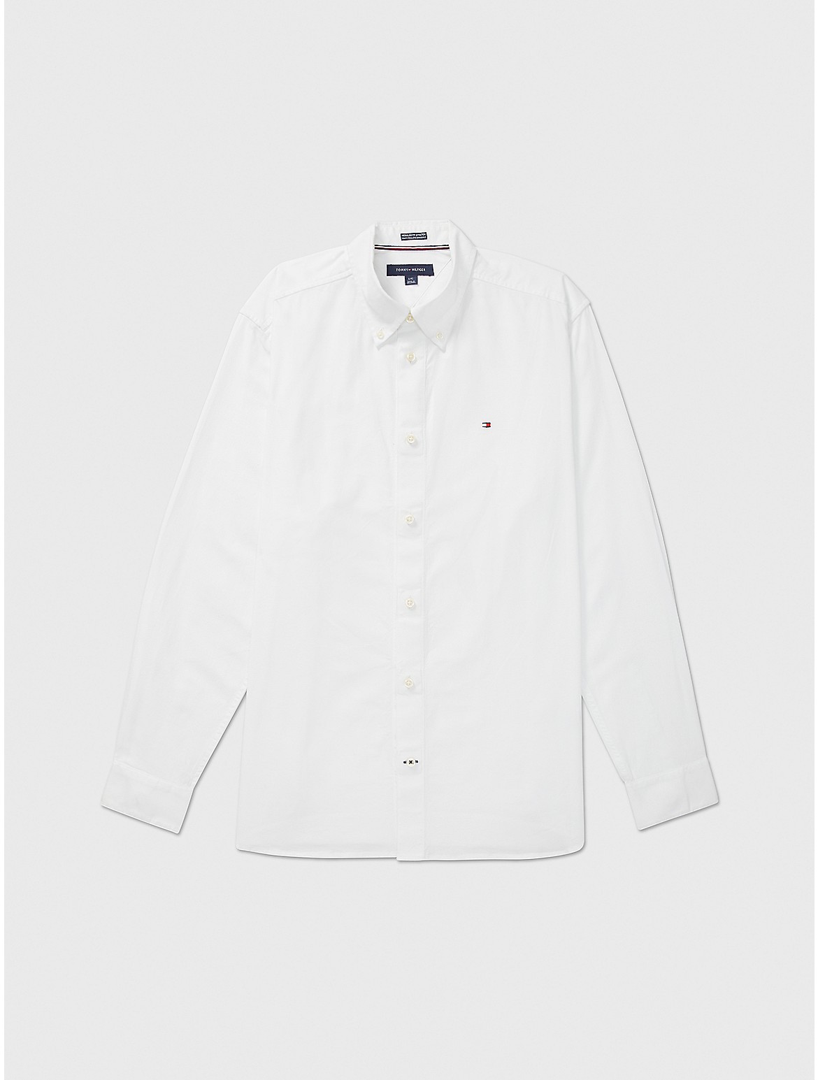 Tommy Hilfiger Regular Fit Stretch Oxford Shirt In Optic White Th