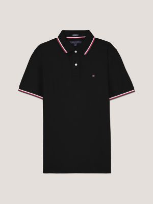 Regular Fit Solid Performance Polo, Black
