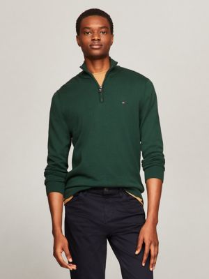 Solid Logo Quarter Zip Sweater Tommy Hilfiger