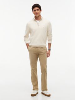 Classic Quarter-Zip Sweater — Beige 2