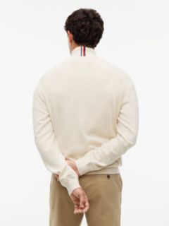 Classic Quarter-Zip Sweater — Beige 5