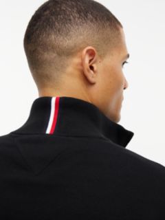 Classic Quarter-Zip Sweater — Black 3