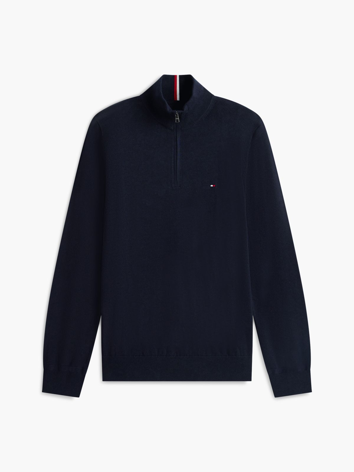 Classic Quarter-Zip Sweater — Navy
