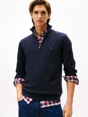 Classic Quarter-Zip Sweater, Navy
