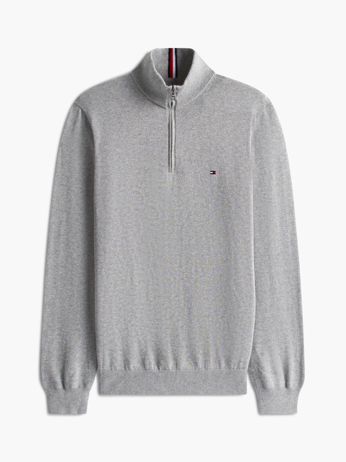 Classic Quarter-Zip Sweater — Grey Heather