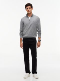 Classic Quarter-Zip Sweater — Grey Heather 2