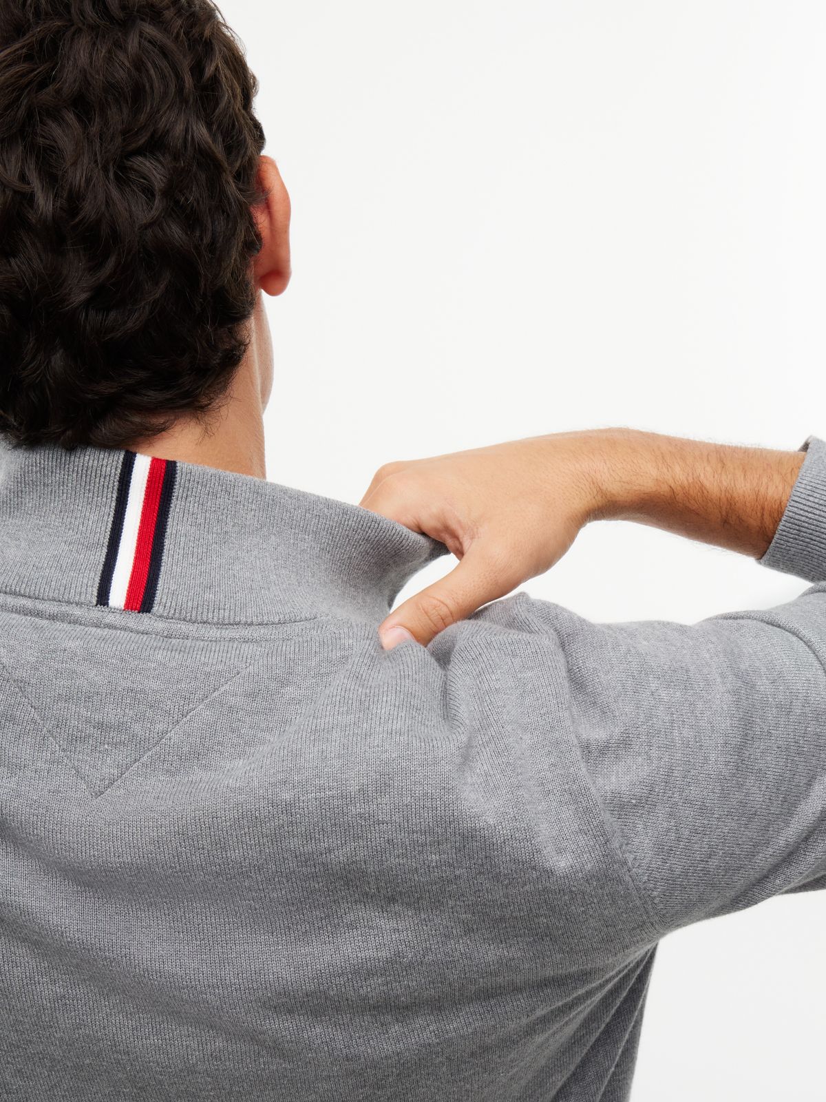 Classic Quarter-Zip Sweater — Grey Heather