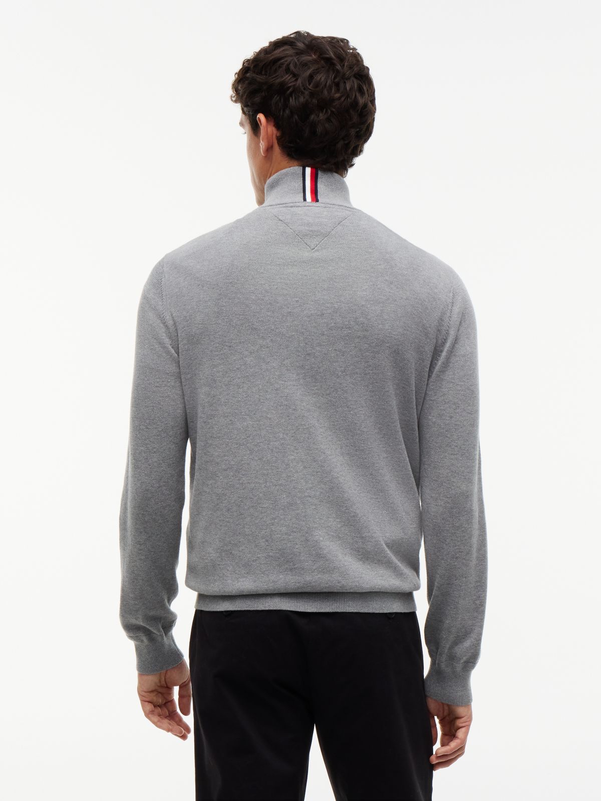 Classic Quarter-Zip Sweater — Grey Heather