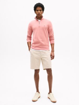 Classic Quarter-Zip Sweater, Teaberry Blossom