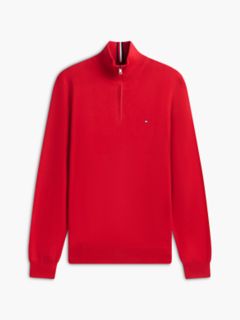 Classic Quarter-Zip Sweater — Medium Red 5
